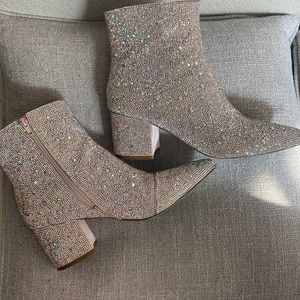 Betsey johnson rhinestone Kyla boot